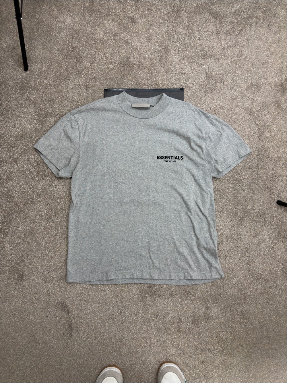 Essentials Grey Short Sleeve Logo T-Shirt